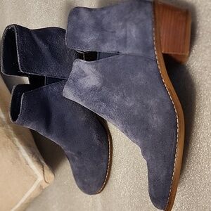 Cole Haan Women's Blue Suede Ankle Boots Booties Size 7